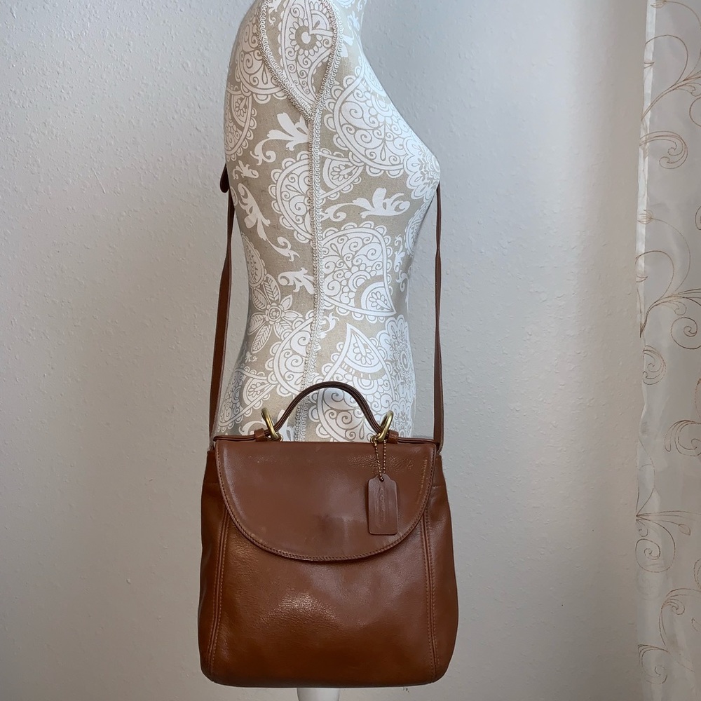 COACH 4158 Legacy Leather Crossbody British Tan